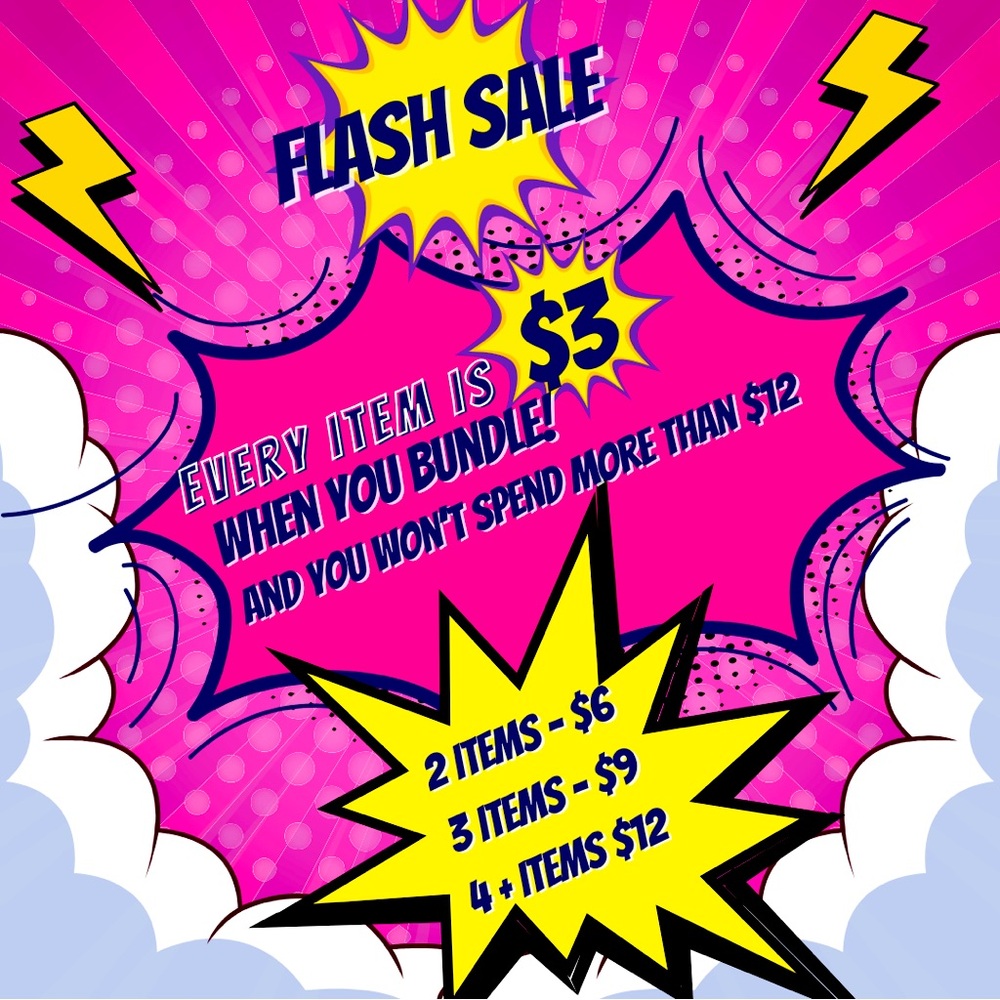 ⚡️FLASH SALE⚡️Everything is $3 When You Bundle AND You Won’t Spend More Than $12